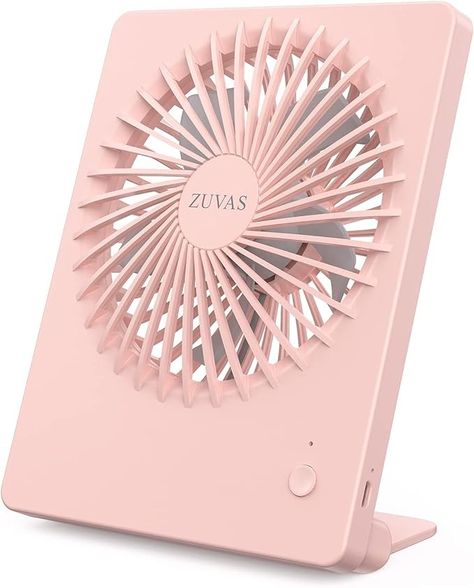 Amazon.com: Zuvas Desk Fan Battery Operated Fan Rechargeable 180°Tilt Folding Personal Fan Ultra Quiet Small Portable Fan 3 Speed Adjustable Strong Wind USB Fan For Office Bedroom Home Desktop Camping : Home & Kitchen Electric Desk, Pink Desk, Personal Fan, Feeling Hot, Small Fan, Desk Fan, Portable Fan, Strong Wind, Office Bedroom