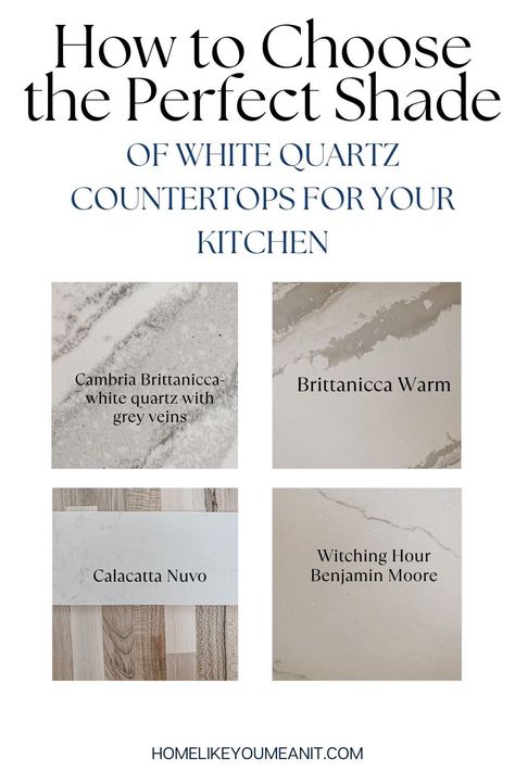 Best White Kitchen Countertops, Quartz Countertop Patterns, Gray And White Quartz Countertops, Quartz Countertops For White Cabinets, White Kitchen Quartz Countertop, Kitchen Countertops White Cabinets, Most Popular Quartz Countertop Color, White Quartz Countertop Kitchen, Quartz Kitchen Countertops Colors