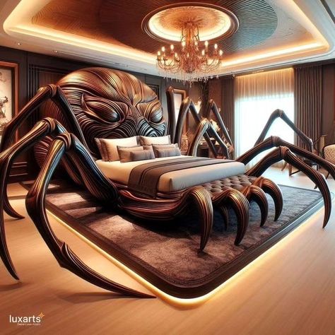 Beautiful beds Gothic Home Decor Ideas, Weird Beds, Unusual Beds, Creative Beds, Gothic Decor Bedroom, Weird Furniture, Amazing Bedroom Designs, Crazy Houses, Fantasy Furniture