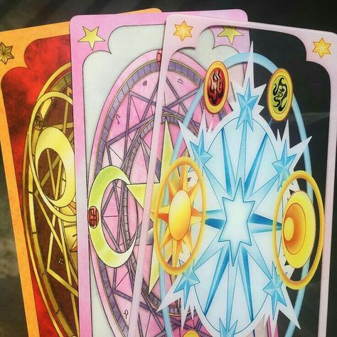 Sakura card captor - 3 kinds of carts (Clow cards, Sakura cards and Clear cards Card Back Design, Power Of Darkness, Clow Cards, Magical Girl Aesthetic, Tsubasa Reservoir Chronicles, Tsubasa Chronicles, Sailor Moon Wallpaper, Clear Card, Sakura Card