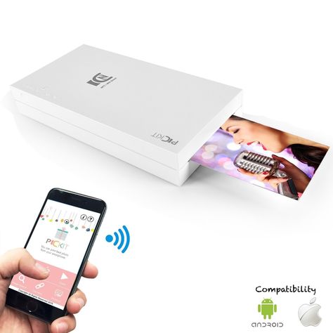 Alternative to LifePrint? Amazon.com: Portable Instant Photo Printer Wireless Digital Picture Printing for iPhone or Android Smartphone Camera - SereneLife PICKIT20: Cell Phones & Accessories Mobile Photo Printer, Smartphone Printer, Printing Photos, Android Photography, Portable Photo Printer, Mobile Printer, Wireless Printer, Instant Photo, Portable Printer