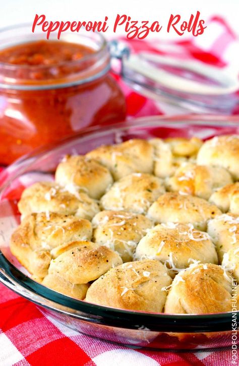 Easy Pepperoni Pizza Rolls recipe Peporoni Rolls Appetizers, Pepperoni Balls Easy, Pepperoni Rolls Rhodes Dough, Pepperoni Rolls With Biscuits, Rhodes Pepperoni Rolls, Easy Pepperoni Rolls, Easy Pepperoni Pizza, Pepperoni Rolls Recipe, Pizza Rolls Recipe