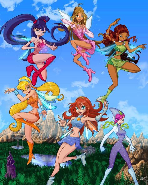 Winx Club Comm 04 by privodanima on DeviantArt Fairy Halloween Costumes, Klub Winx, Halloween Costumes For 3, Bloom Winx Club, Halloween Costume Outfits, Group Halloween Costumes, Halloween Costumes College, Cute Halloween Costumes, Cartoon Shows