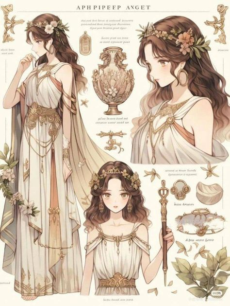 Ancient Greek Inspired Dress, Ancient Greek Clothing, Spanish Dress, Desain Buklet, Art Outfit, Fashion Illustrations Techniques, Anime Inspired Outfits, Dress Design Sketches, Fashion Illustration Dresses