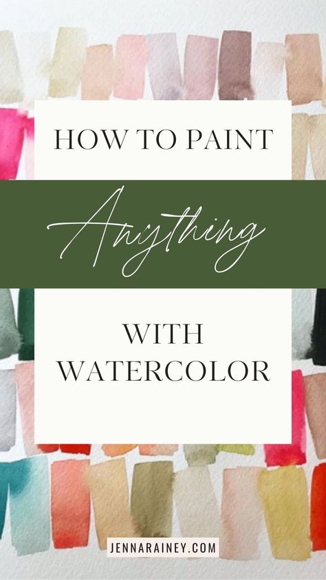 I'm sharing tips and techniques for painting anything with watercolor. This guide covers everything you need to know to tackle any subject, from choosing the right supplies to mastering brush techniques. Ideal for artists of all levels. Beginner Watercolor Supplies, Drawing Watercolor Ideas, How To Watercolor People, How To Watercolor Beginners, How To Paint With Watercolors, Watercolor Learning, Watercolor Hacks, Watercolor Portrait Tutorial, Watercolor For Beginners