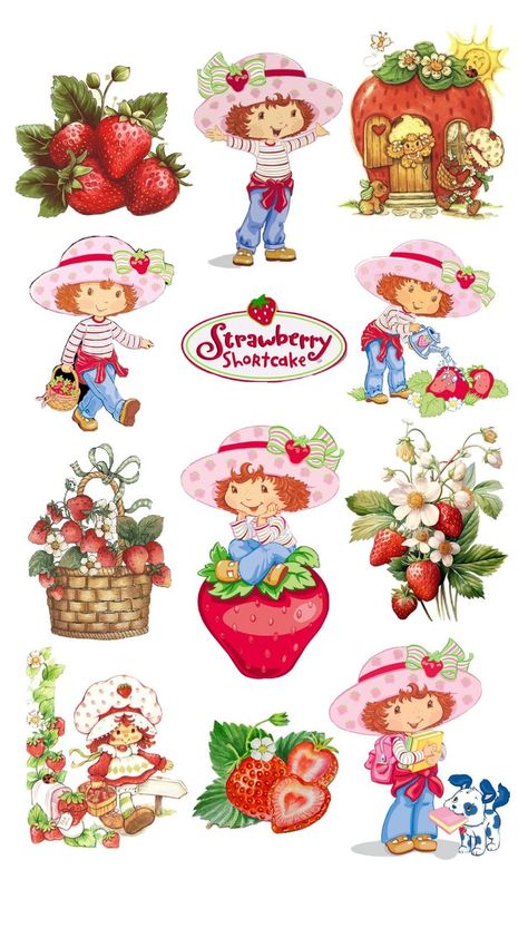 Vintage Strawberry Shortcake Dolls, Strawberry Shortcake Cartoon, Cartoons 80s 90s, Strawberry Shortcake Characters, Lovely Complex, Strawberry Shortcake Doll, Vintage Strawberry Shortcake, Bullet Journal Aesthetic, Iphone Wallpaper Images