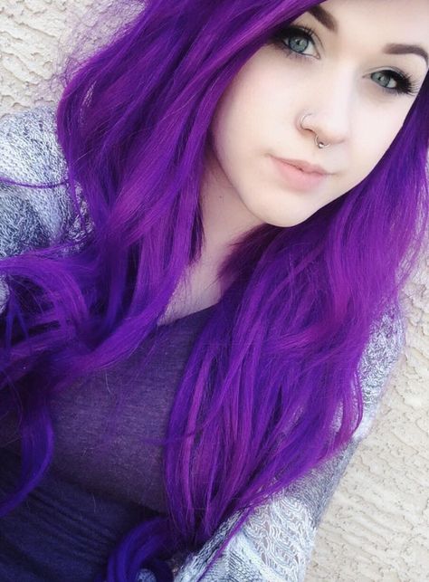 Arctic Fox Purple Rain Mixed With A Touch Of Violet Dream - #CrueltyFree #Vegan Arctic Fox Violet Dream, Arctic Fox Purple, Arctic Fox Purple Rain, Fun Hair Color Ideas, Fox Hair Dye, Girl With Purple Hair, Purple Ombre Hair, Fox Hair, Fun Hair