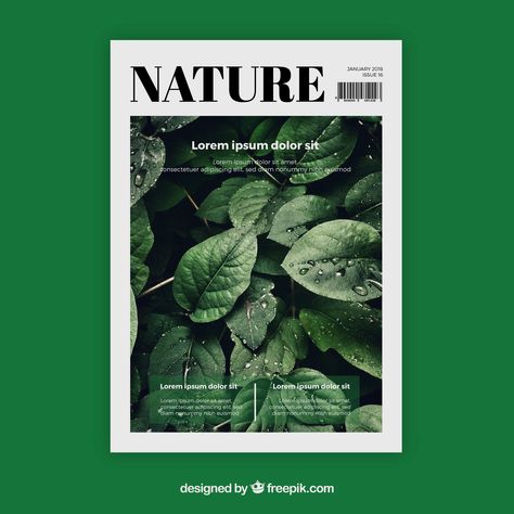 #businesscard #businesscardsdesign #graphicdesigns #branding Wellness Magazine Cover, Poster Design Nature, Magazine Front Cover Design, Magazine Layout Design Cover, Creative Magazine Cover, Nature Magazine Cover, Environmental Magazine, Magazine Front Page, Magazine Cover Layout