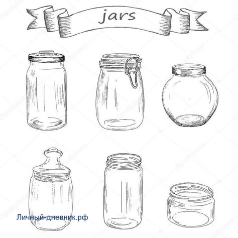 Bottle Pencil Drawing, Jar Cross Stitch, Mason Jar Printables, Chocolate Drawing, Stitch Outline, Pencil Drawing Ideas, Toples Kaca, Cake Drawing, Old Paper Background