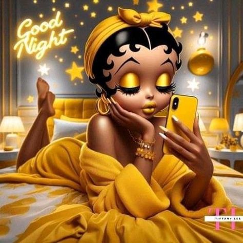 Betty Boop Good Night, Betty Boop Baby, Good Night Blessings Quotes, Original Betty Boop, Betty Boop Posters, Grand Rising, Betty Boop Classic, Betty Boop Quotes, Yoda Funny