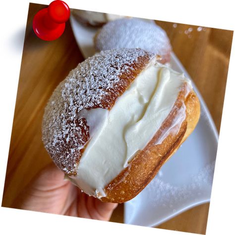 Sourdough Maritozzi – Italian Cream Buns - Natasha's Baking Sourdough Brioche, Sourdough Desserts, Cream Buns, Sweet Biscuits, Cream Bun, Italian Sweets, Brioche Rolls, Sourdough Starter Discard Recipe, Discard Recipe