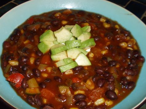 Vegetarian Chili(Emeril Lagasse) | Genius Kitchen New Orleans Cooking, Emeril Lagasse Recipes, Habanero Pepper, Vegetarian Chili Recipe, Veggie Chili, I Have Changed, Emeril Lagasse, Vegan Chili, Cooking Black Beans