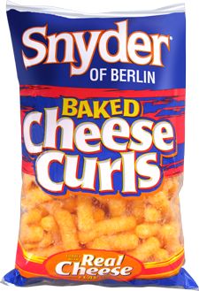 Synder of Berlin Cheese Curls Cheese Curls, Meat Stick, Baked Cheese, Cheese Flavor, Snack Chips, Photo Cake, Blue Cheese, Party Snacks, Potato Chips