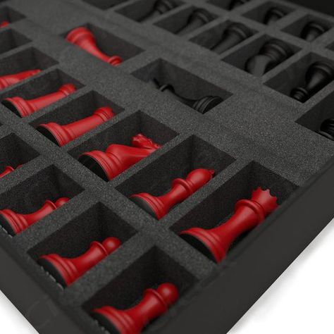 - 34 piece heavyweight steel chess set.- Set weight 6.5 kg.- King height 3"8 (97mm).- 2 extra queens included.- Playing board size: 38x38x1cm- High quality painted finish.- Hand screen printed wooden or marble playing board.- Luxury presentation packaging. ... daha fazla Luxury Chess Board, Modern Chess Set, Luxury Chess Sets, Bar Garden, Wooden Boards, Chess Sets, Wooden Chess, Chess Game, Hand Screen Printed