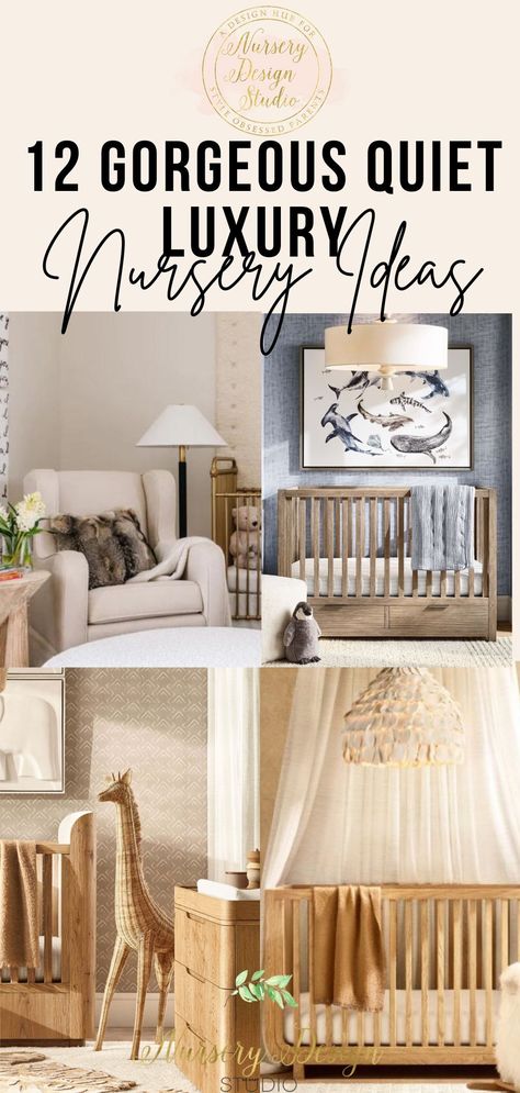 QUIET LUXURY NURSERY IDEAS (1) Luxury Baby Nursery, Sophisticated Nursery, Shared Nursery, Cozy Baby Room, Luxury Nursery, Elegant Nursery, Small Nurseries, Nursery Style, Diy Nursery