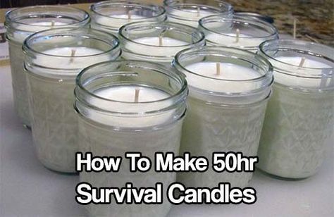 Diy Emergency Candles, Survival Candle, Emergency Candles, Burning Candles, Emergency Preparation, Apocalypse Survival, Prepper Survival, Homestead Survival, Emergency Prepping