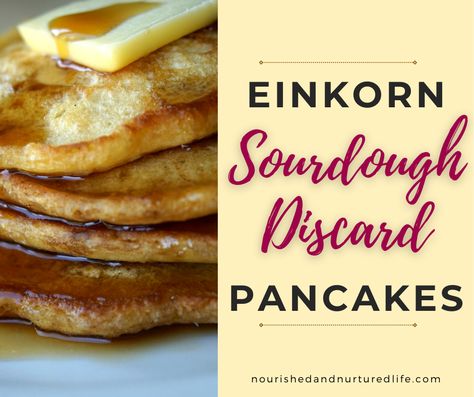 Einkorn Dutch Baby Pancake, Sourdough Einkorn Pancakes, Einkorn Sourdough Pancakes, Einkorn Discard Recipes, Einkorn Sourdough Discard Recipes, Einkorn Pancakes, Sourdough Starter Pancakes, Sourdough Discard Pancakes, Discard Pancakes