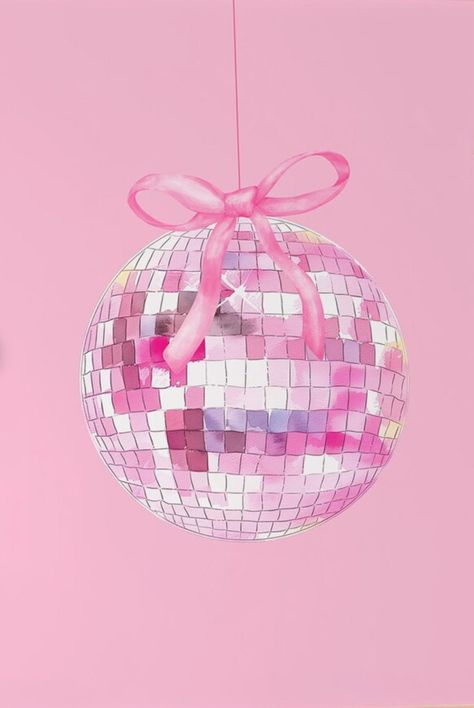 Disco Ball Pink Aesthetic, Cute Disco Ball Wallpaper, Pink Disco Ball Background, Pink Disco Wallpaper, Pink Disco Ball Aesthetic, Pink Disco Ball Wallpaper, Disco Ball Aesthetic Wallpaper, Pink Disco Aesthetic, Preppy Disco Ball