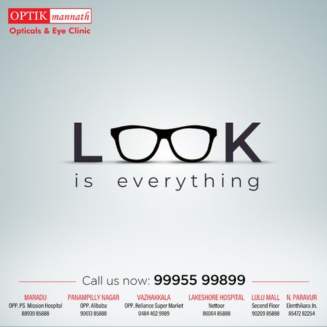 Eye Health Facts, Eyewear Advertising, Optician Marketing, Lulu Mall, Eyewear Logo, Eyewear Store Design, Furniture Graphic, Eye Facts, Kochi Kerala