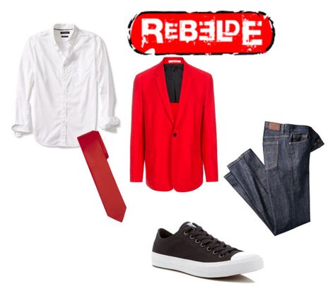 "Rebelde uniform" by nereidanelyc on Polyvore featuring Converse, Banana Republic, Paul Smith, men's fashion and menswear Rbd Outfits Men, Rebelde Outfits Halloween, Soy Rebelde Outfits, Rebelde Uniform Outfits, Rebelde 2004 Outfits, Rbd Rebelde Shirt, Concert Outfit Men, Cool Nike Wallpapers, Outfit Polyvore