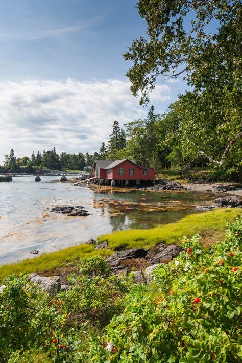 A Stately North Haven Cottage Gets a Seamless Restoration - Maine Home + Design Small New England Cottage, North Haven Maine, Yarmouth Maine, New England Cottage, Maine New England, York Maine, Future Bedroom, Maine Cottage, England Homes