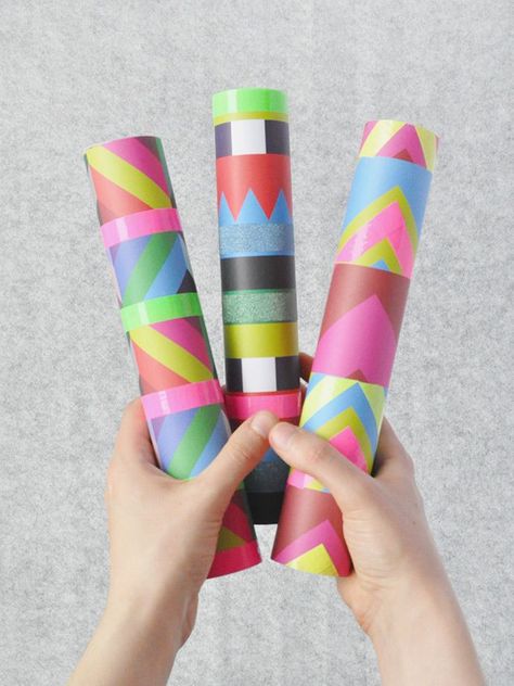 Make Your Own Kaleidoscope Craft For 2nd Graders, Flowers Paper Craft, Colorful Crafts, March Break, Make Paper Flowers, Diy School, Pinterest Crafts, Handmade Charlotte, Adventure Club