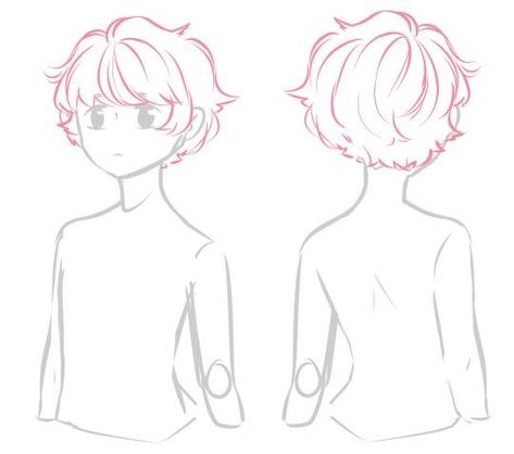 Hairstyles Male Drawing, Fluffy Hair Drawing Reference, Fluffy Hair Drawing, Fluffy Hairstyles, Hair References Drawing, Hair Drawing Reference, Boy Hair Drawing, Short Hair Drawing, Male Drawing