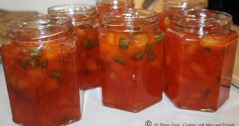 Peach Pepper Jelly Peach Pepper Jelly Recipe, Peach Pepper Jelly, Pepper Jelly Recipe, Freezing Recipes, Jalapeno Pepper Jelly, Pepper Jelly Recipes, Red Pepper Jelly, Jalapeno Jelly, Peach Jelly