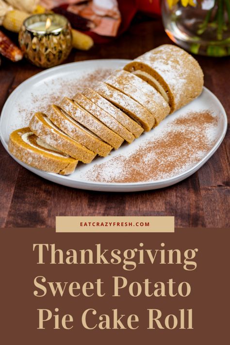 Sweet Potato Cake Roll Recipe, Sweet Potato Candy, Sweet Potato Roll, Sweet Potato Cake Roll, Thanksgiving Roll Cake, Sweet Potato Roll Cake, Sweet Potato Cinnamon Roll Cake, Cream Cheese Rolls Recipe, Sweet Potato Rolls Recipe