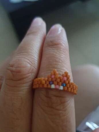 Cat Bead Ring, Stitch Rings, Bead Animals, Diy Beaded Rings, Wool Work, Cat Bead, Cat Ring, Bracelets Diy, Beaded Crafts