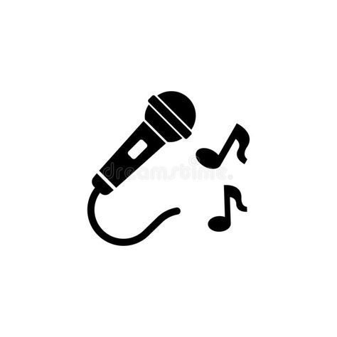 Singing Symbol, Karaoke Drawing, Microphone Doodle, Singing Icon, Microphone Drawing, Mic Logo, Family Bingo, Microphone Design, Microphone Icon