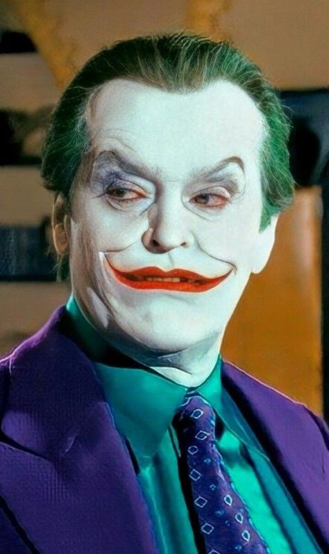 Joker Picture, Jack Nicholson Joker, Joker Nicholson, Batman Signal, Batman 1989, Joker Drawings, Batman Vs Joker, Joker Halloween, Joker Makeup