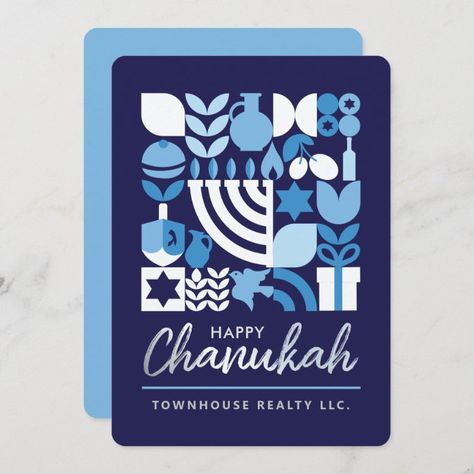 Hanukkah Diy, Hanukkah Greeting Cards, Jewish Design, Chanukah Menorah, Hanukkah Greeting, Chanukah Party, Chanukah Decor, How To Celebrate Hanukkah, Hanukkah Cards