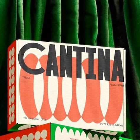 58 likes, 0 comments - europebranddesign on June 9, 2024: "@thelimstudio: Introducing CANTINA 🍝🍕A lively & bold Italian restaurant serving up Italy straight to your plate 😋 Lemme know what you guys...". Italian Packaging, Bold Branding, Identity Package, Restaurant Branding, Curated Design, Italian Restaurant, Brand Identity Design, Branding Inspiration, Identity Design