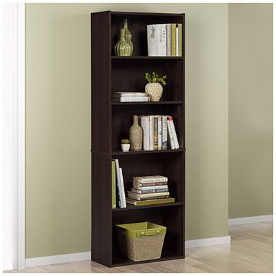 Ameriwood™ Dark Russet 5-Shelf Bookcase  at Big Lots. Brown Bookshelf, Cherry Bookcase, Dark Brown Furniture, Office Bookshelves, Bookshelf Organization, 5 Shelf Bookcase, Office Bookcase, Home Office Furniture Desk, Shelf Bookcase