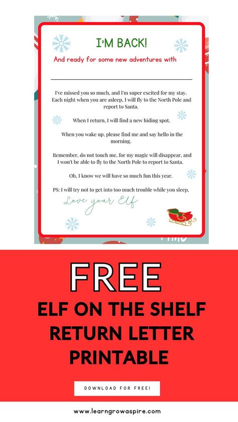 elf return ideas, return of elf letter, elf return printable letter free, Elf On The Shelf Returns Ideas Letter, New Elf Letters To Kids Free Printable, Elf Images Free Printable, Elf On The Shelf Package Label, Elf Back Letter Printable Free, Elf On The Shelf Return Printable, Elf On The Shelf Arrival Letter Free Editable, Elf Back Letter Printable, Elf On The Shelf Return Letter Printable Free