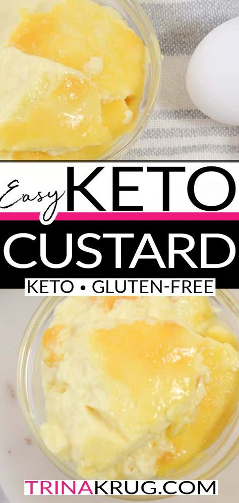 Sugar Free Egg Custard, Keto Egg Custard, Keto Custard Recipe, Egg Custard Recipe, Make Ahead Keto, Keto Custard, Egg Custard Recipes, Keto Pudding, Diet Desserts Recipes