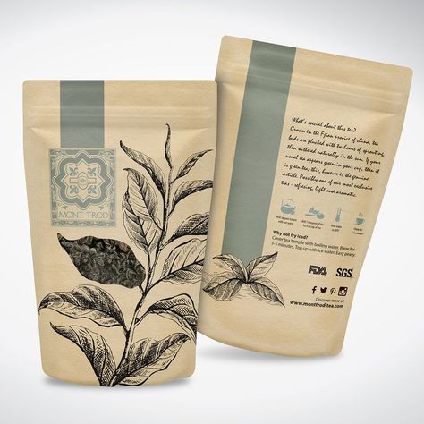 Loose Tea Packaging Ideas, Tea Pouch Packaging Design, Tea Box Design, Yuba River, Coffee Bag Design, Spices Packaging, Tea Packaging Design, Coffee Label, Design Café