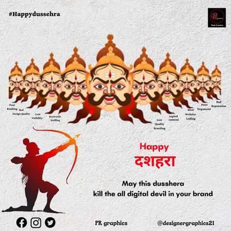 Happy Dusshera wishing post Dusshera Post, Happy Dusshera, Slow Design, Website Copy, Happy May, Graphic Design Projects, Haircuts For Men, Video Editing, Design Projects