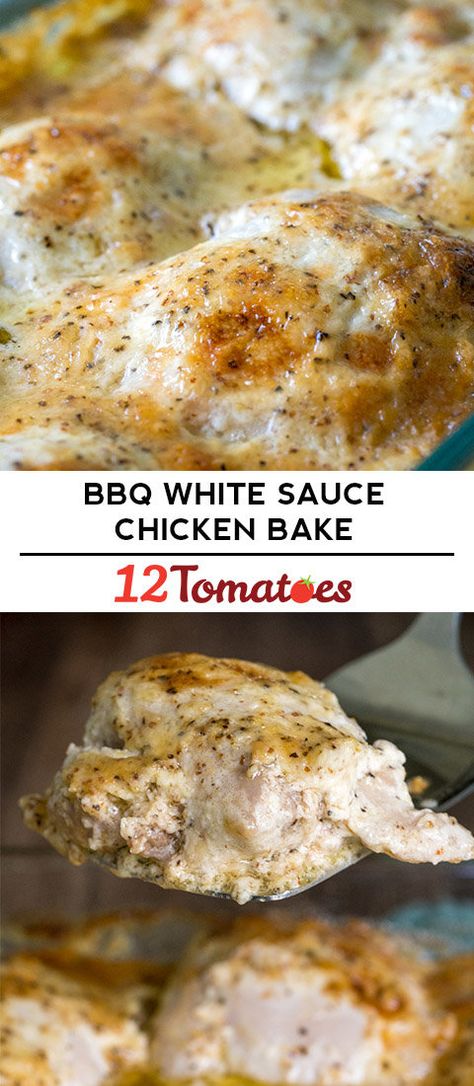 White Sauce Chicken, Turkey Dinners, White Bbq Sauce, Homemade Bbq Sauce Recipe, Sauce Chicken, Chicken Bake, Chicken Entrees, Chicken Main Dishes, Hen House