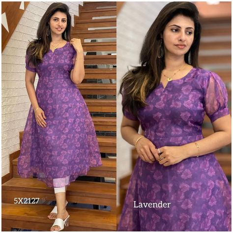 Kota Kurti Designs Latest, Kurti Designs Latest Neck Design, Top Neck Designs, Organza Kurti Designs Latest, Organza Kurti Designs, Brother Status, Latest Neck Design, Organza Kurti, Dress Designs For Stitching