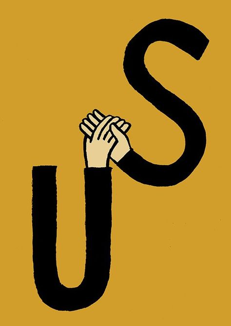 Jean Jullien, Frida Art, Art And Illustration, Typography Letters, Black And Yellow, 로고 디자인, Graphic Design Inspiration, Word Art, Design Logo