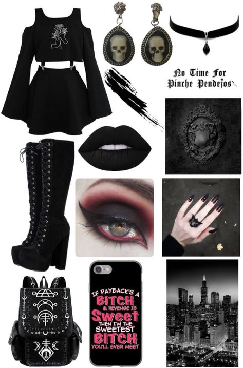 Black Gothic Platform Boots For Concert, Black Gothic Martin Boots With High Heel, Gothic Outfits Revealing, Gothic Ankle-high Platform Boots For Alternative Fashion, Black Gothic Platform Combat Boots, Girlfriend Ring, Cute Edgy Outfits, Elder Sister, Goth Outfit Ideas