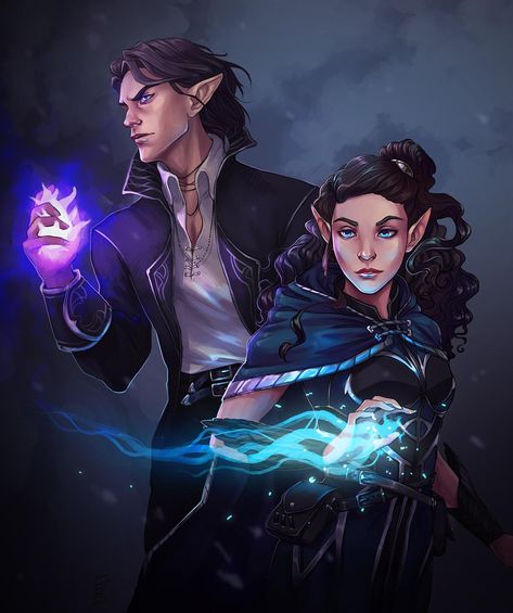 Elf Siblings, Rachel Denton, Sibling Art, Elves Fantasy, Anime Elf, Fantasy Races, Dnd Art, Brother And Sister, Modern Fantasy