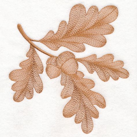 Autumn Projects, Magical Autumn, Gond Painting, Fall Projects, Oak Leaves, Oak Leaf, Embroidery Library, Machine Embroidery Design, Machine Embroidery Designs