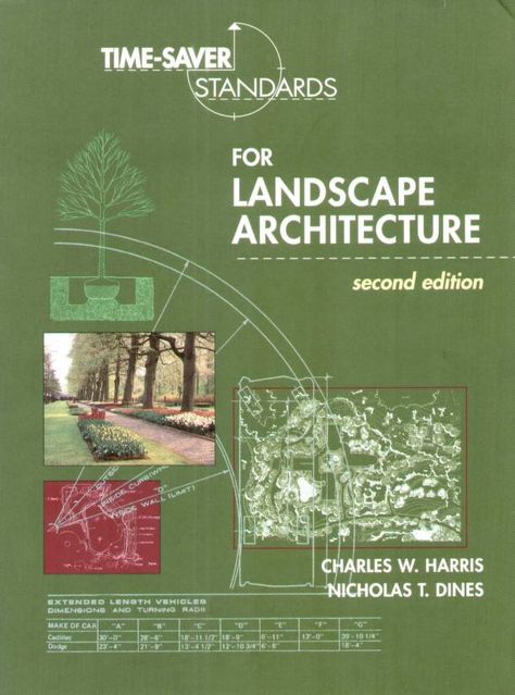 Time Saver Standards For Landscape Architecture Landscape Ideas Architecture, Landscape Tools, Landscape Architecture Diagram, Data Architecture, Architecture Diagram, University Architecture, Airport Design, Landscape Design Ideas, Interesting Books