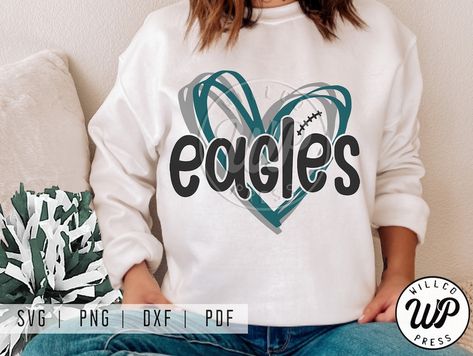 Shirt Svgs, Eagles Svg, Boutique Designs, Graphic Design Marketing, Design Market, Cheer Shirts, Football Svg, Vinyl Cut, Custom Graphics