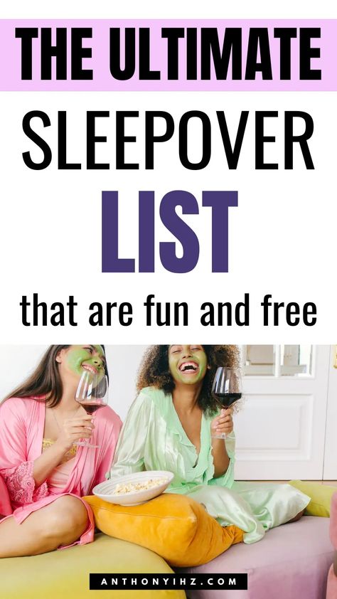 Sleepover activities are fun and interesting things to do with your friends or family that will keep you active and happy all night long. If you are looking for the best sleepover activities for friends, check out these 30 fun things to do at a sleepover that are free. These sleepover dates are the best things to do at a sleepover at night, plus things to do at a sleepover with bff Best Friend Sleepover Activities, Sleepover Slideshow Ideas, Bff Sleepover Ideas Things To Do, Grandma Sleepover Ideas, Activities For Friends At Home, Ladies Sleepover Ideas, Fun Things To Do At A Sleepover With Bff, Things To Do With 2 People, What To Do At A Sleepover With Your Bff