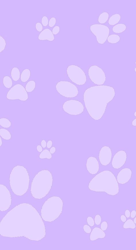 Iphone Wallpaper Grid, Paw Print Background, Dog Illustration Art, Wallpaper Gatos, Paw Wallpaper, Holiday Iphone Wallpaper, Purple Dog, Walpaper Hello Kitty, Bg Design