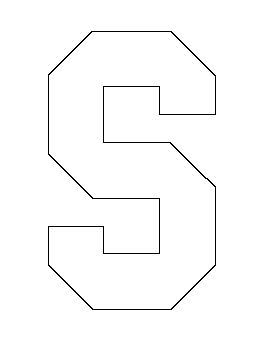 Letter S Pattern Marquee Letter Template Free, S Drawing Letter, Letter S Drawing, Stencil Patterns Letters, Universe Letter, Letter S Template, Lettering S, S Template, Doodle Template